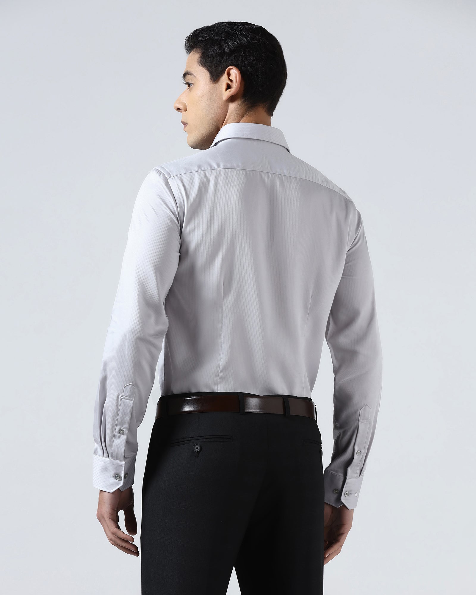 Light Grey Stripe Shirt - Syros