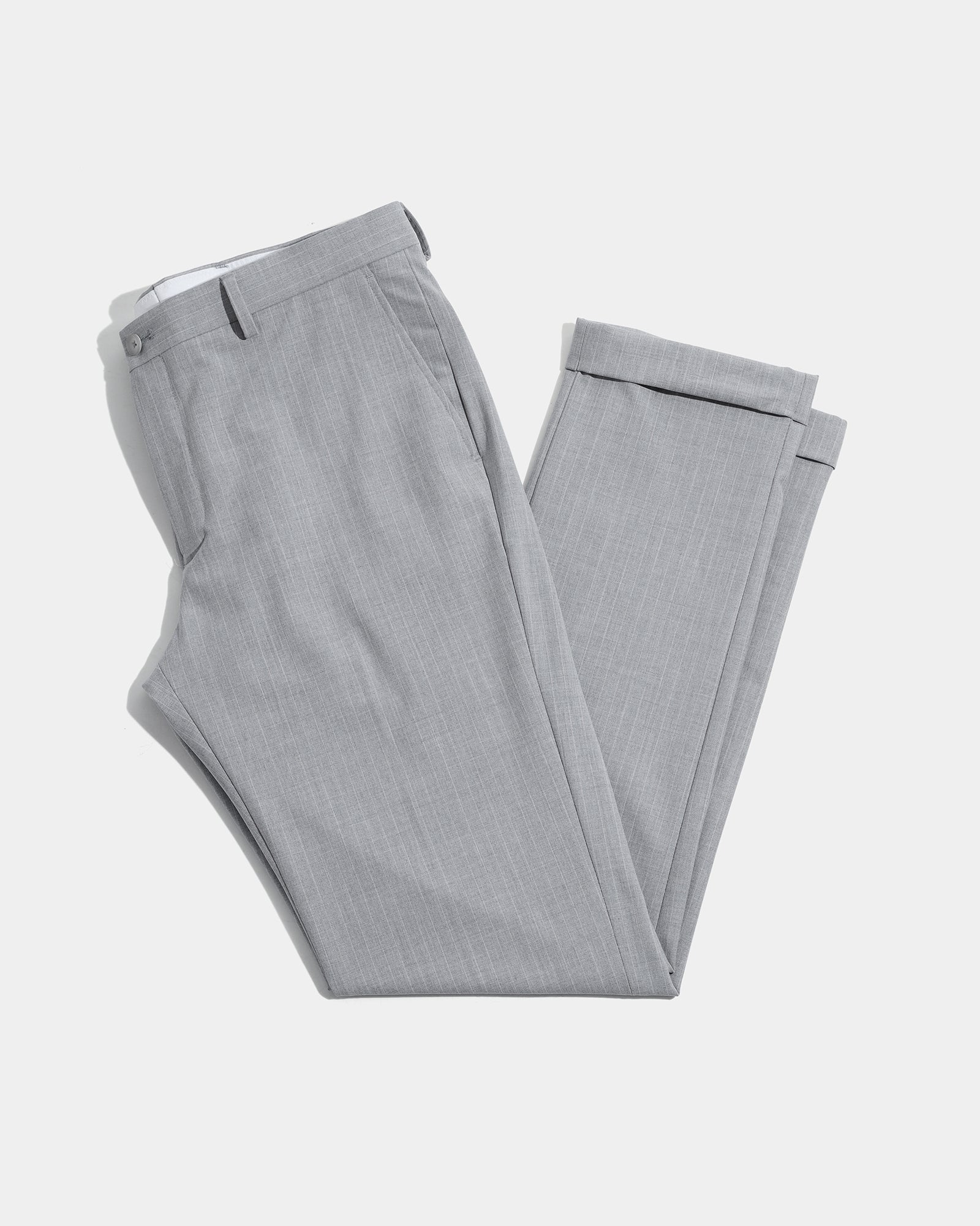 Light Grey Stripe Trouser - Warren