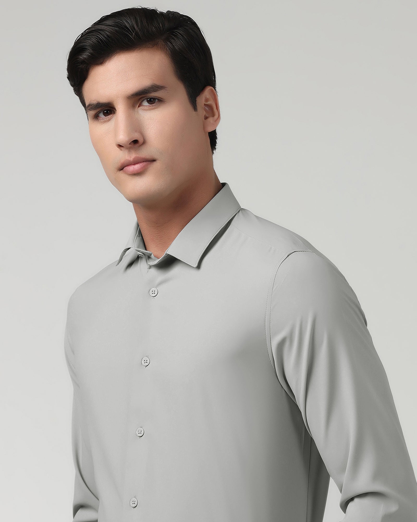 Light Grey TechPro Solid Shirt - Shephard