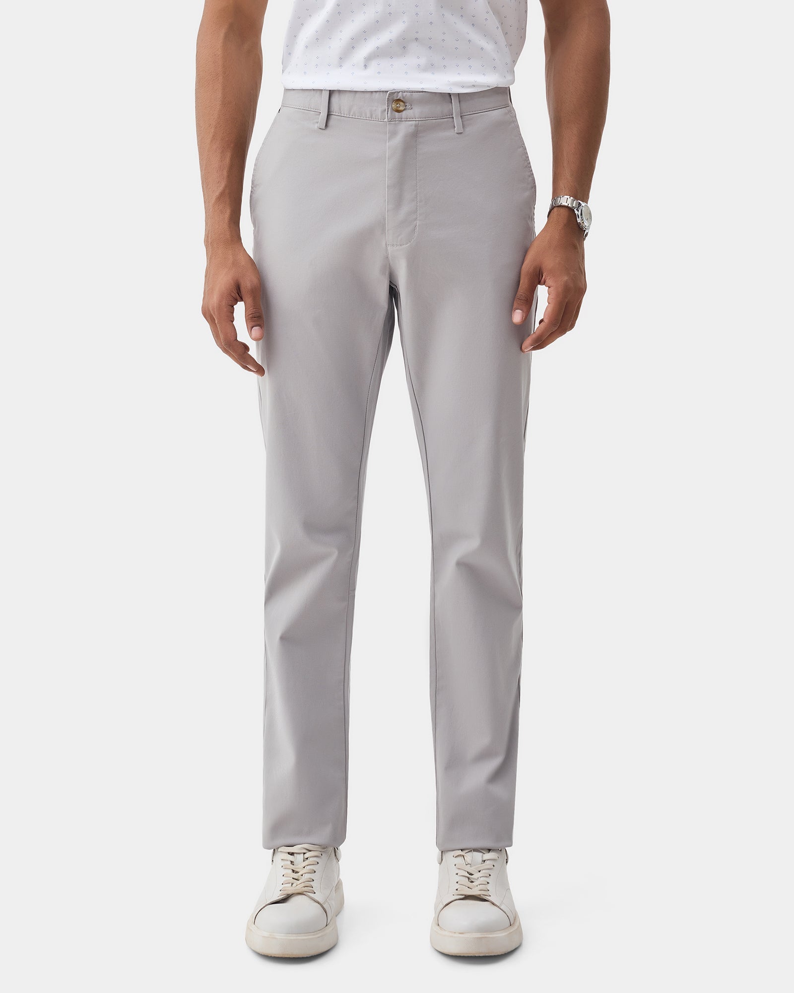 Light Grey Textured Khakis - Eiger