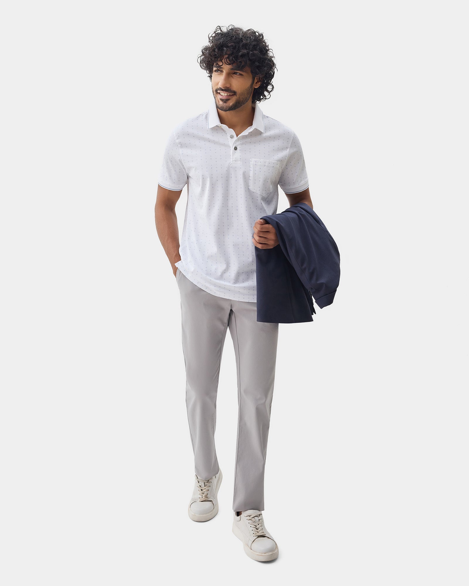 Light Grey Textured Khakis - Eiger