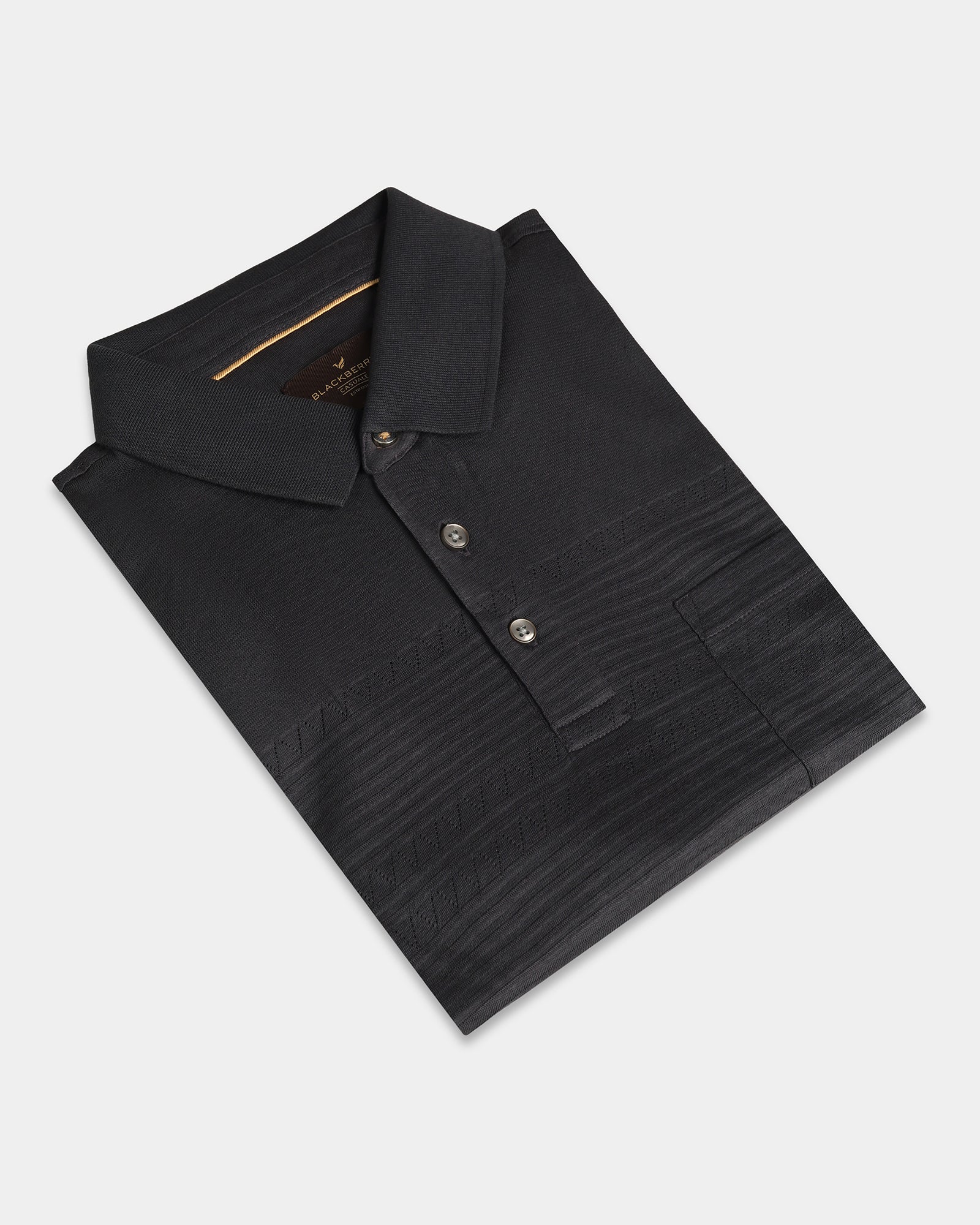 Light Grey Textured Polo - Jap