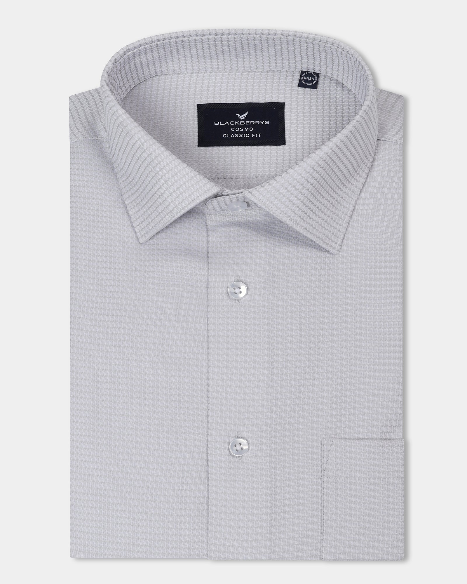 Light Grey Textured Shirt - Brice