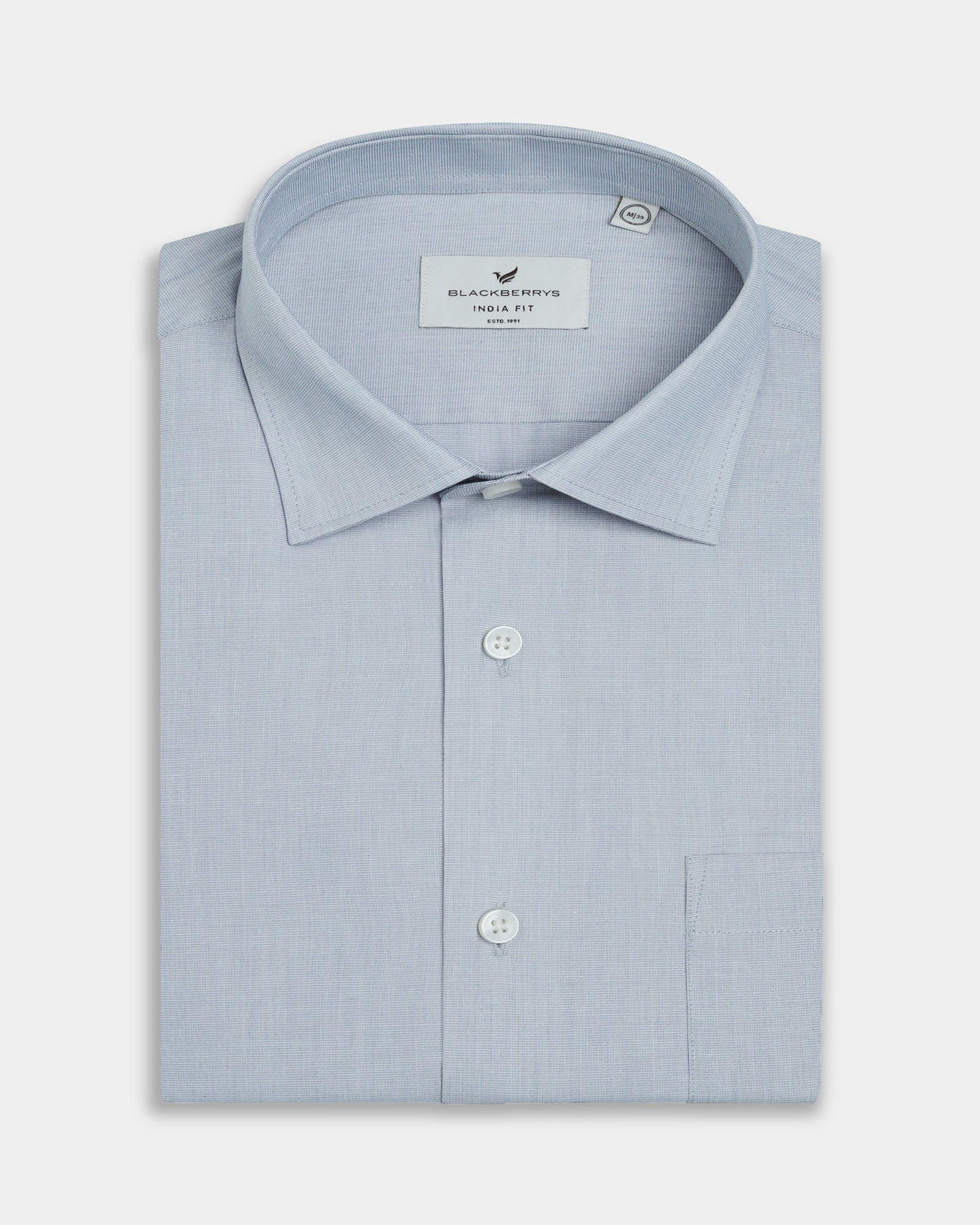 Light Grey Textured Shirt - Pixelo