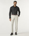 Light Grey Textured Trouser - Chivas