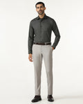 Light Grey Textured Trouser - Templeton