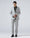 Light Grey Two Piece Solid Suit - Hedra