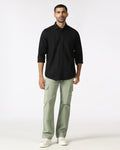Light Olive Bleed Zero Straight Comfort Jeans - Hans