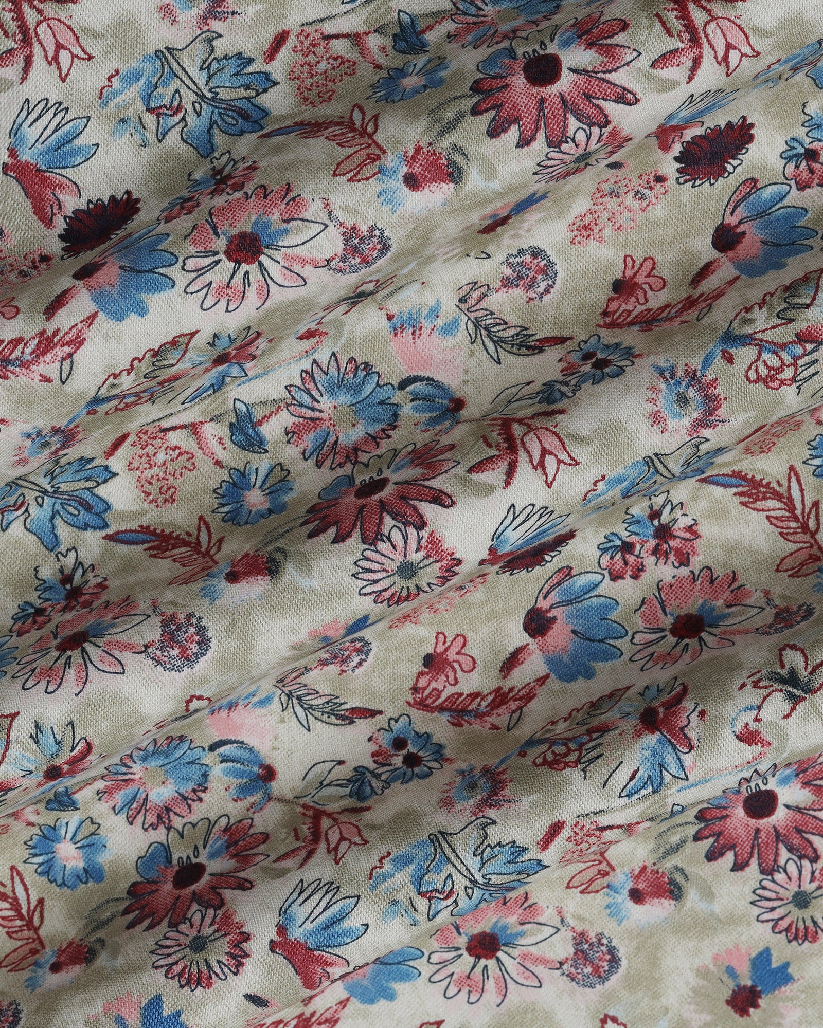 Light Olive Printed Shirt - Rody