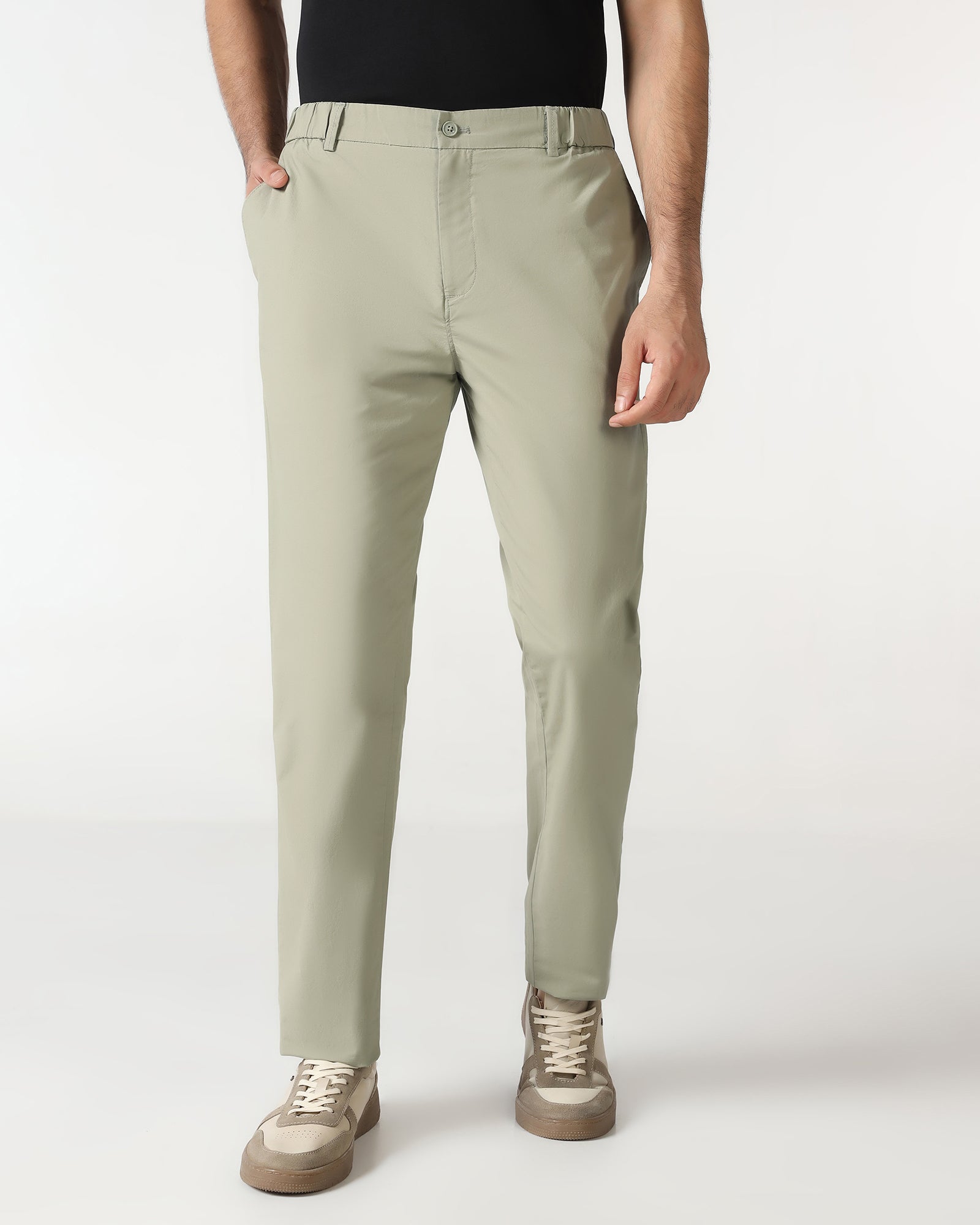 Light Olive Solid Khakis - Taurus