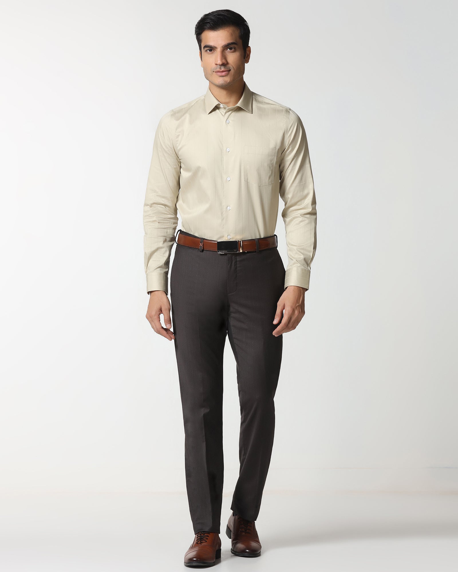 Light Olive Stripe Shirt - Epoxy