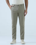 Light Olive Textured Khakis - Monk