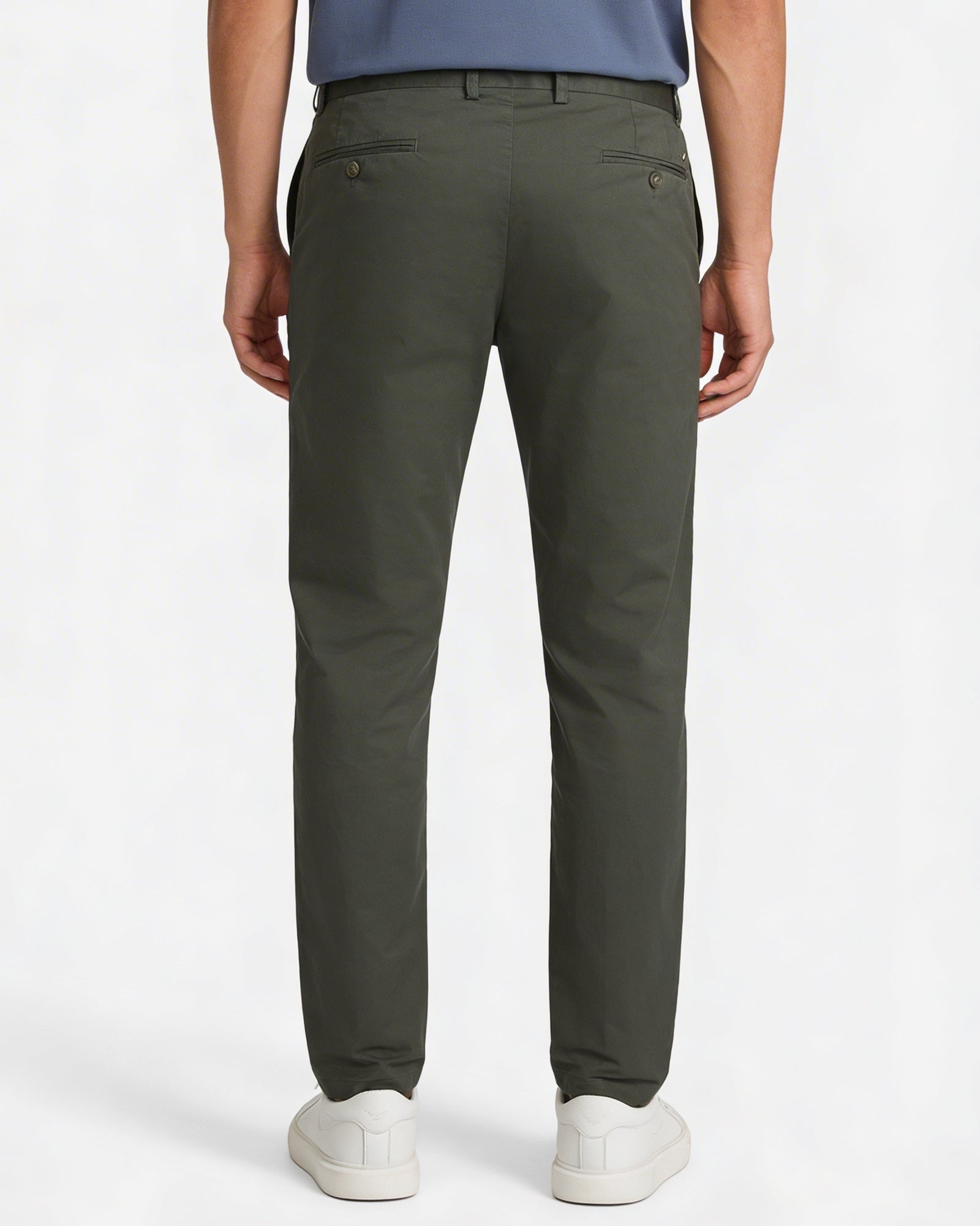 Light Olive Textured Khakis - Perch