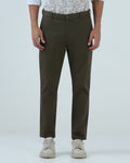Light Olive Textured Khakis - Wide