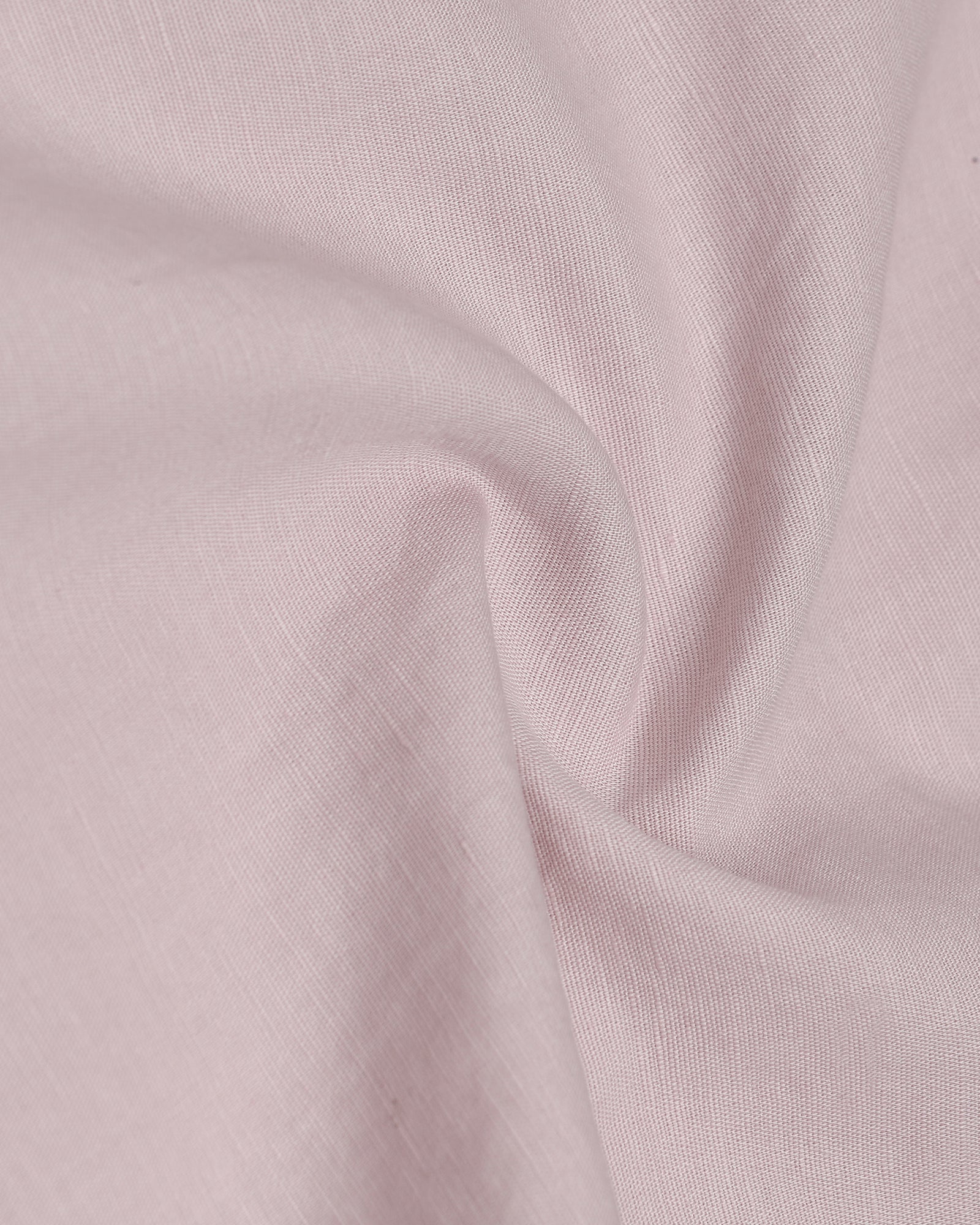 Light Pink Half Sleeve Linen Solid Shirt - Cleo