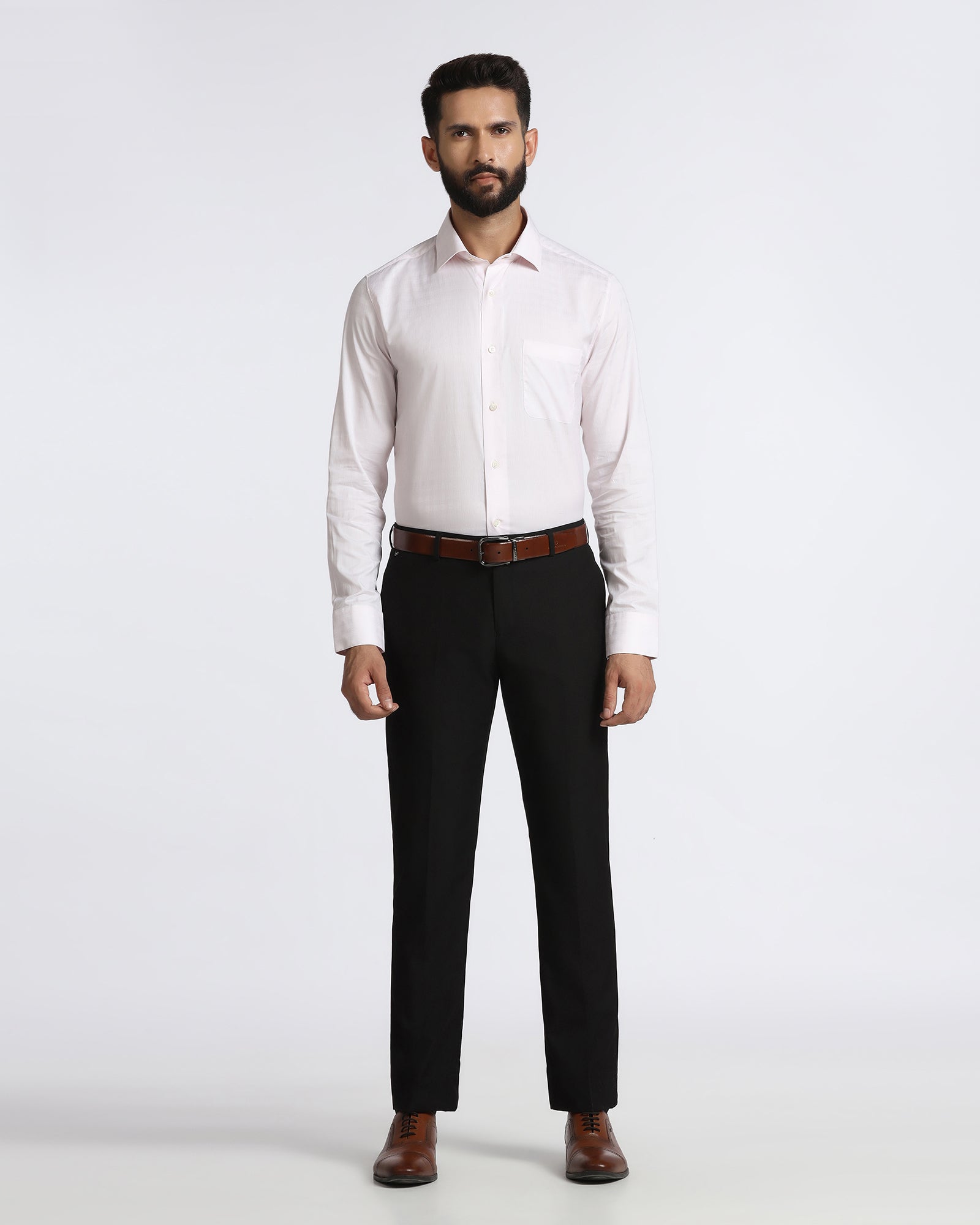 Light Pink Luxe Jacquard Shirt - Lyric