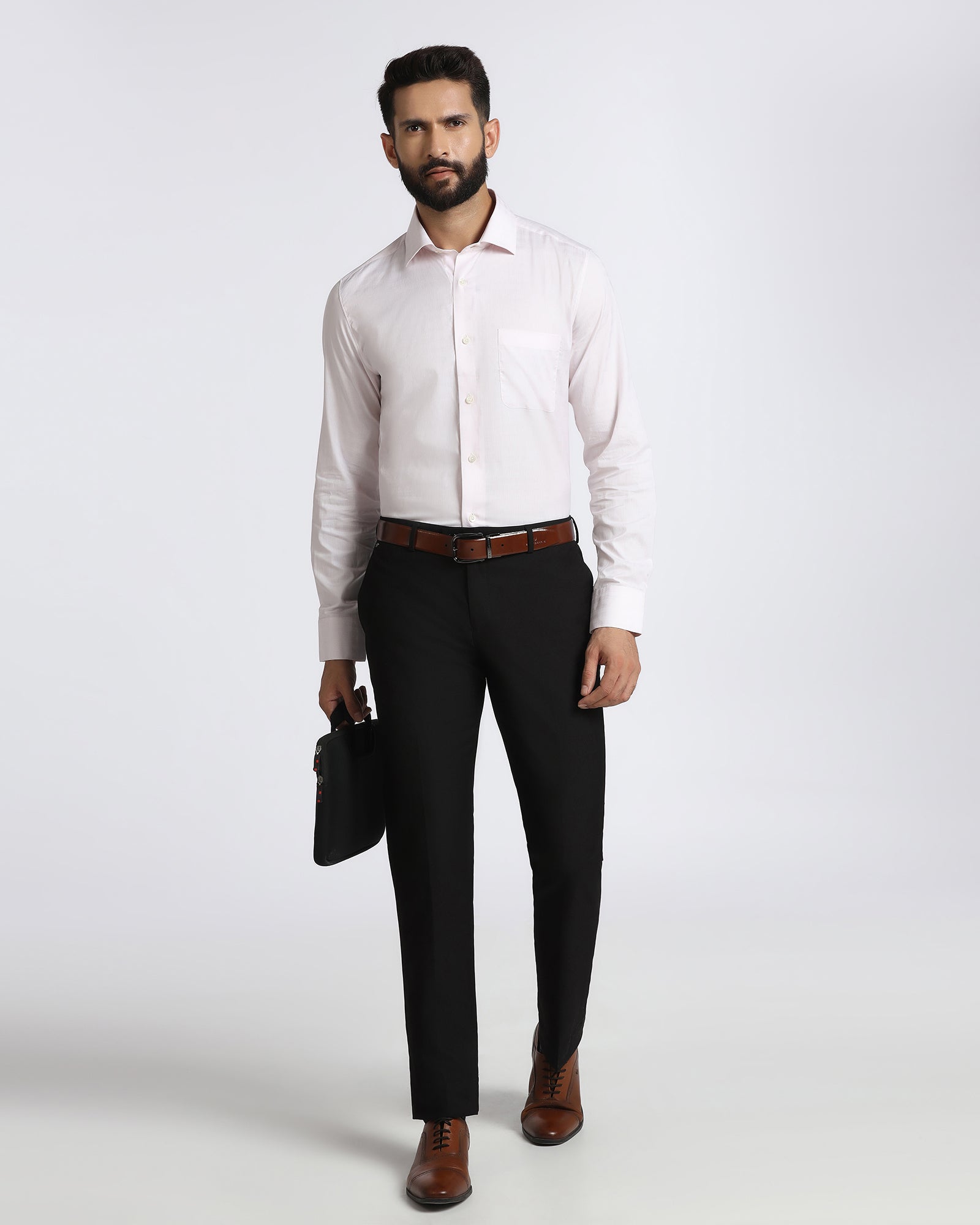 Light Pink Luxe Jacquard Shirt - Lyric