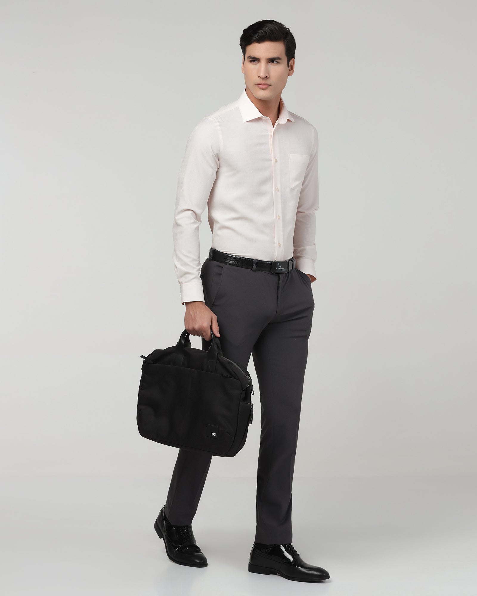 Light Pink Non Iron Textured Shirt - Reform E