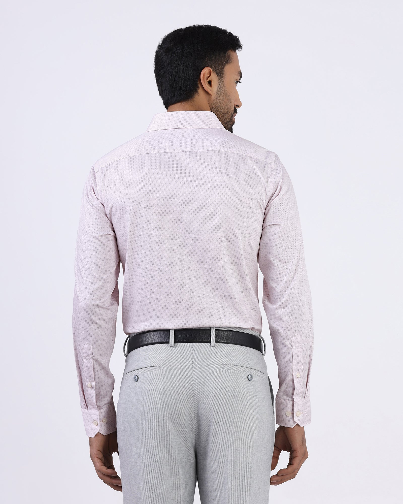 Light Pink Printed Shirt - Cube