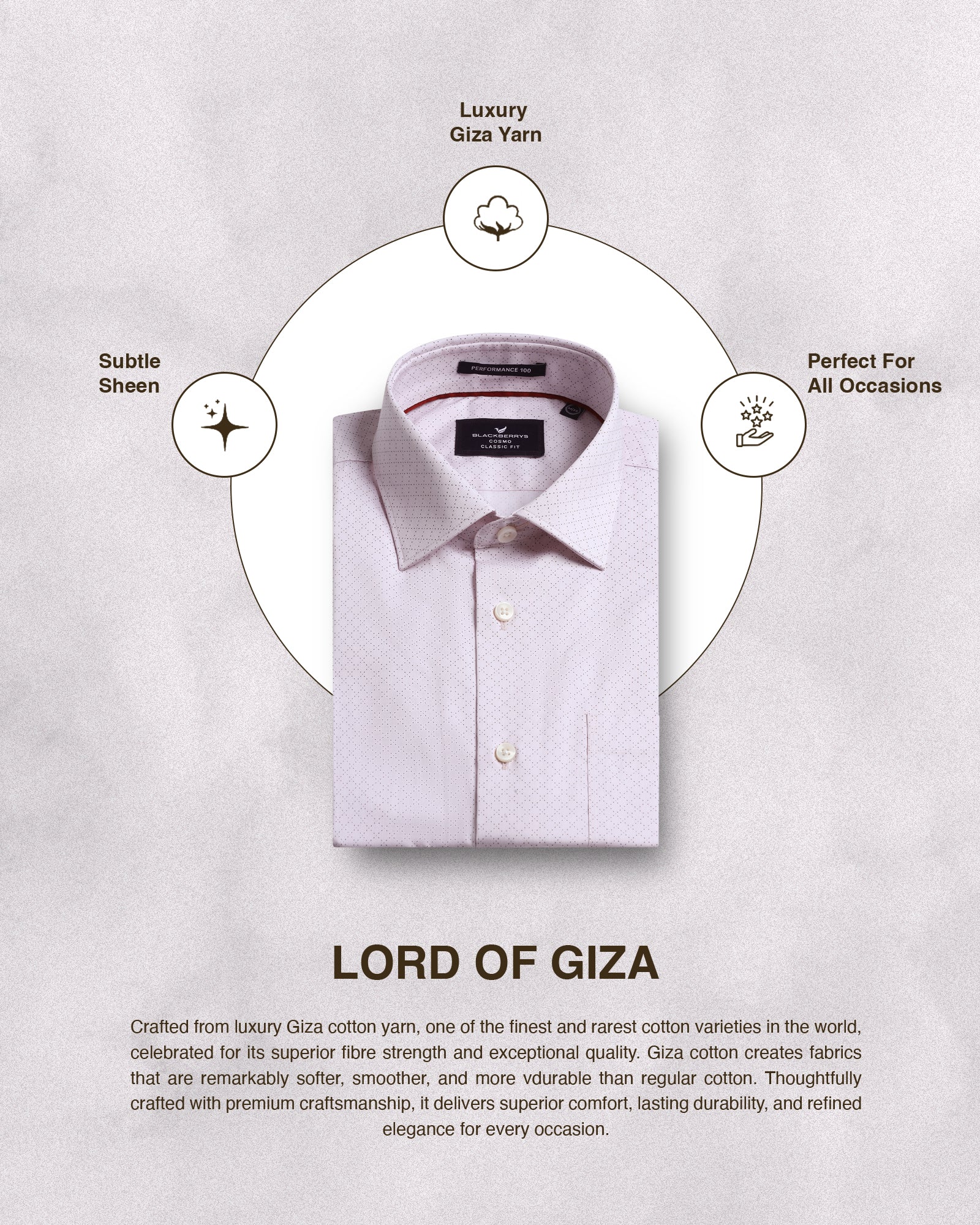 Light Pink Printed Shirt - Cube