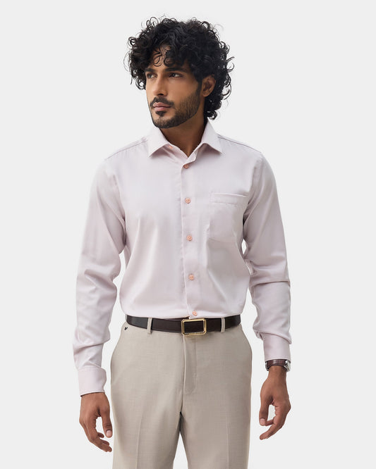 Light Pink Solid Shirt - Sylvia
