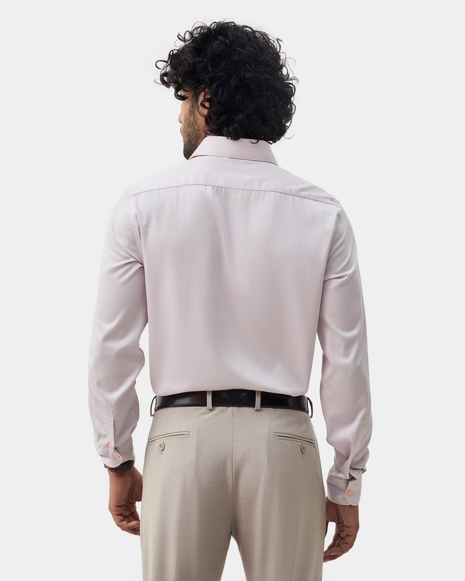 Light Pink Solid Shirt - Sylvia