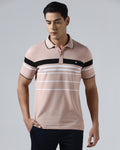 Light Pink Stripe Polo - Bandera