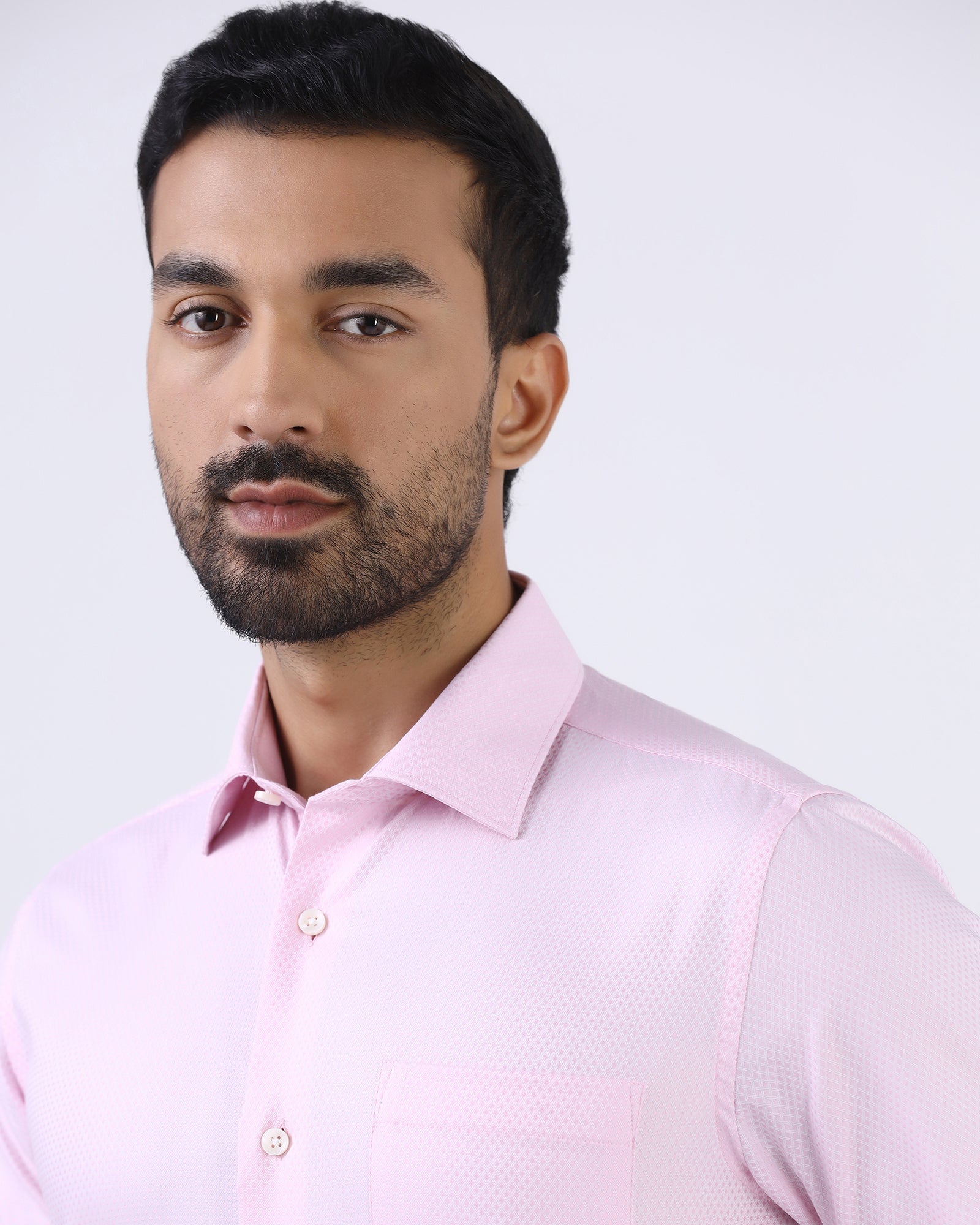 Light Pink Textured Shirt - Bernard