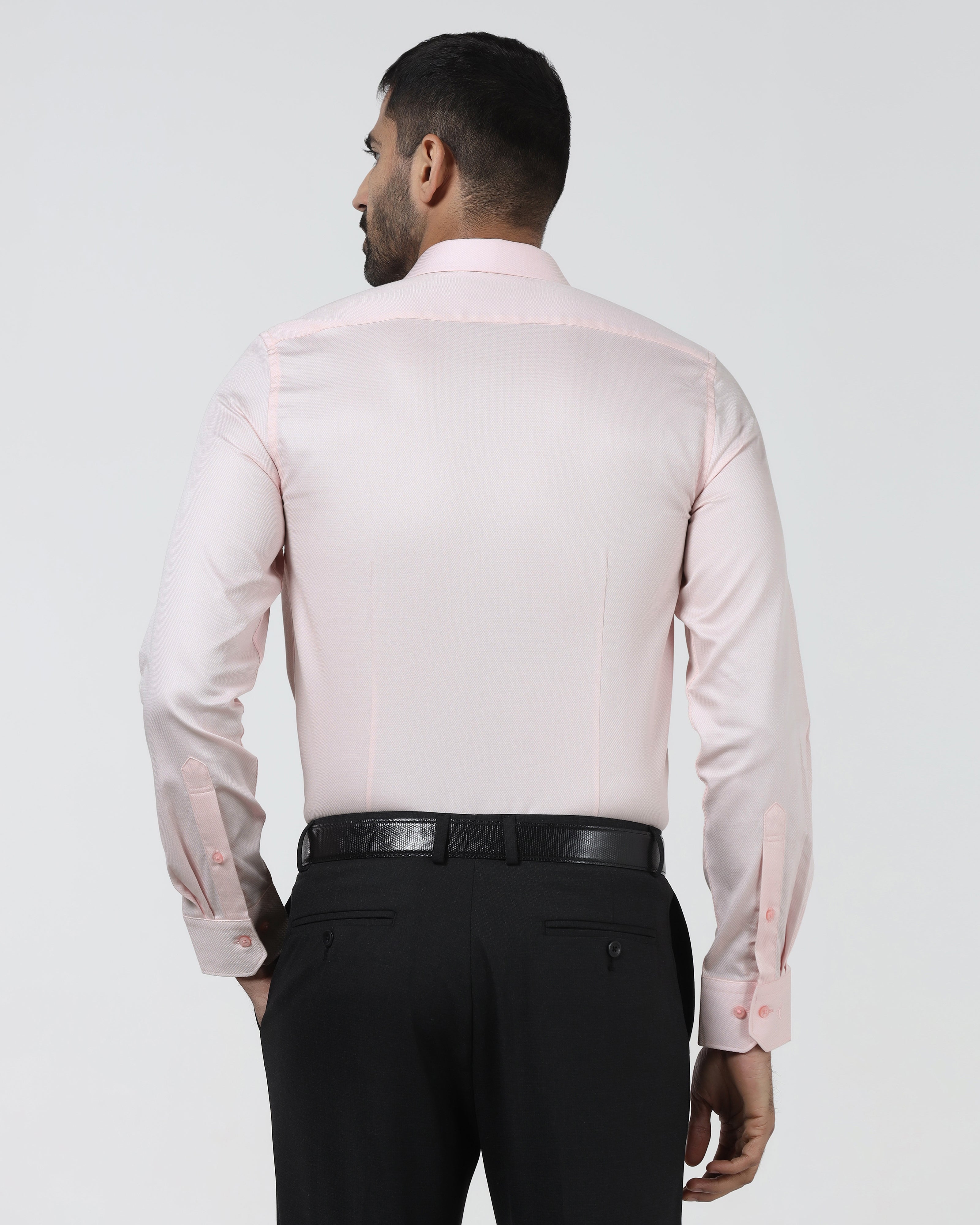 Light Pink Textured Shirt - Machete