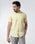 Light Yellow Half Sleeve Linen Solid Shirt - Cleo