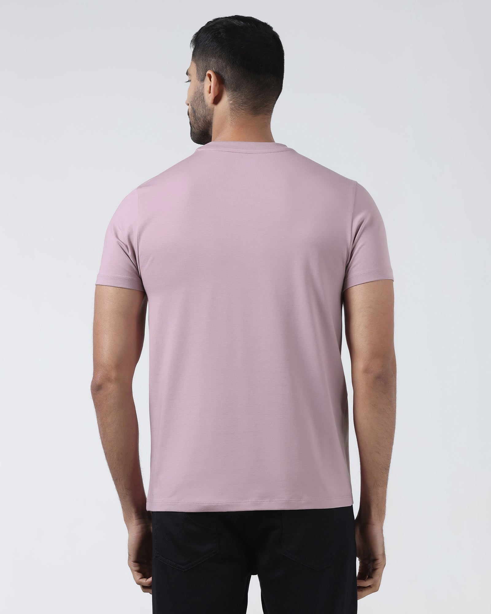 Lilac Crew Neck Printed T-Shirt - Petunia