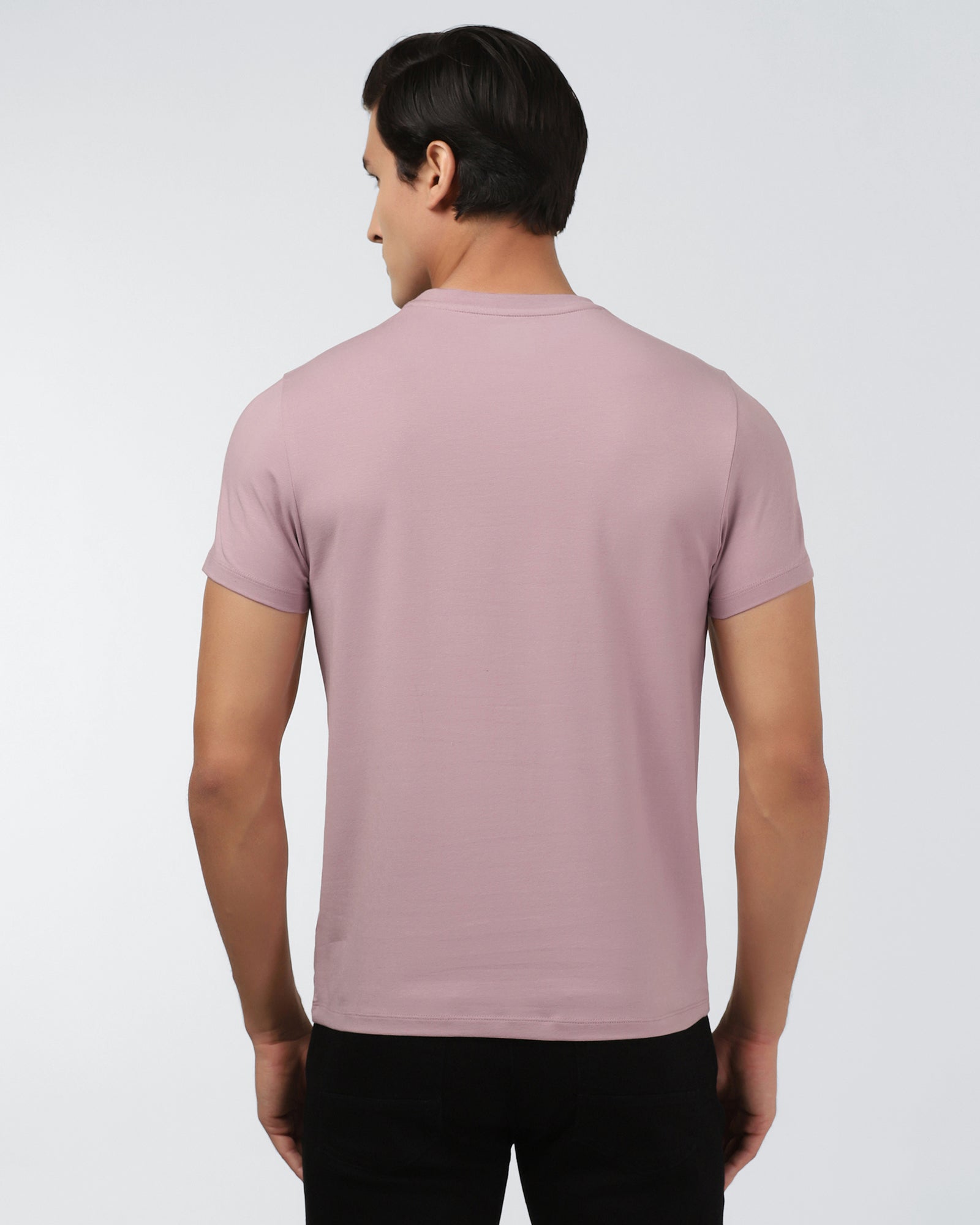 Lilac Crew Neck Printed T-Shirt - Sybill