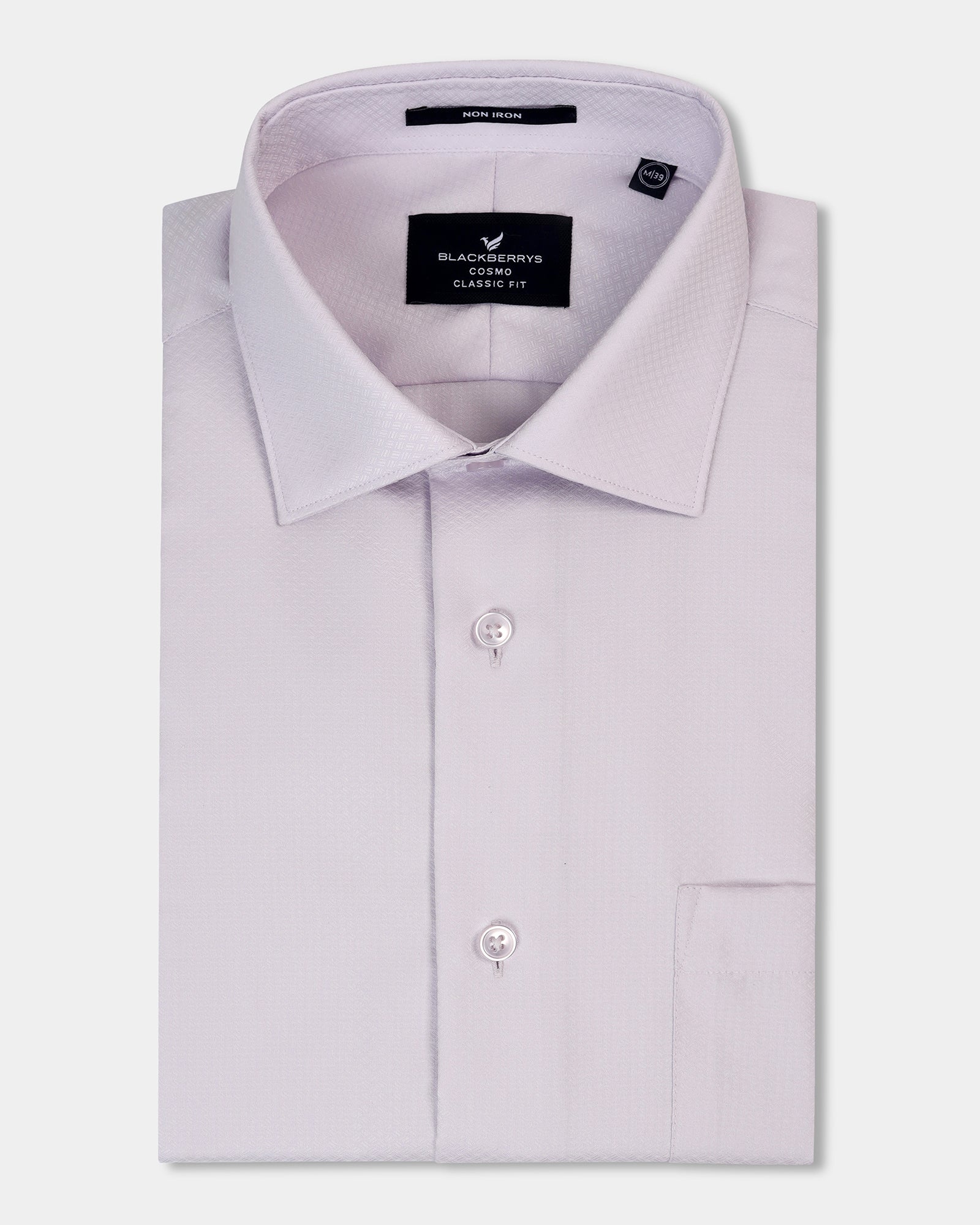 Lilac Non Iron Textured Shirt - Erik