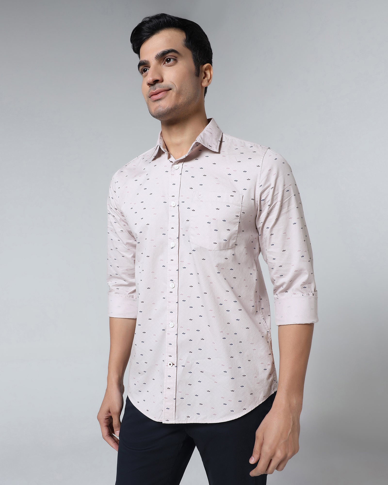 Lilac Printed Shirt - Tobas