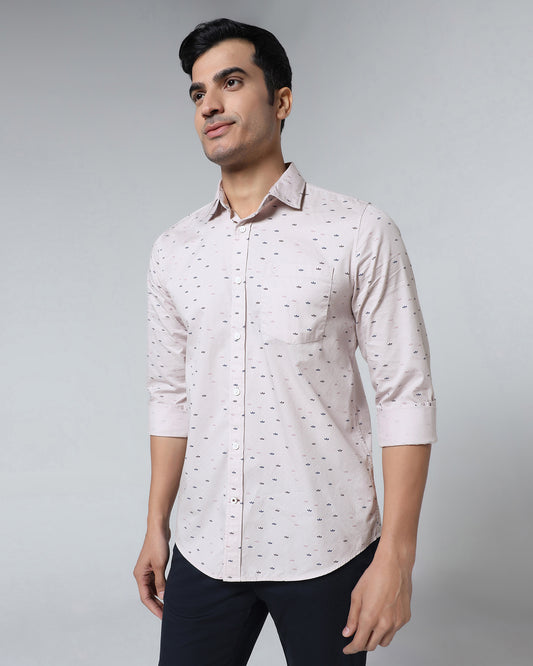 Lilac Printed Shirt - Tobas