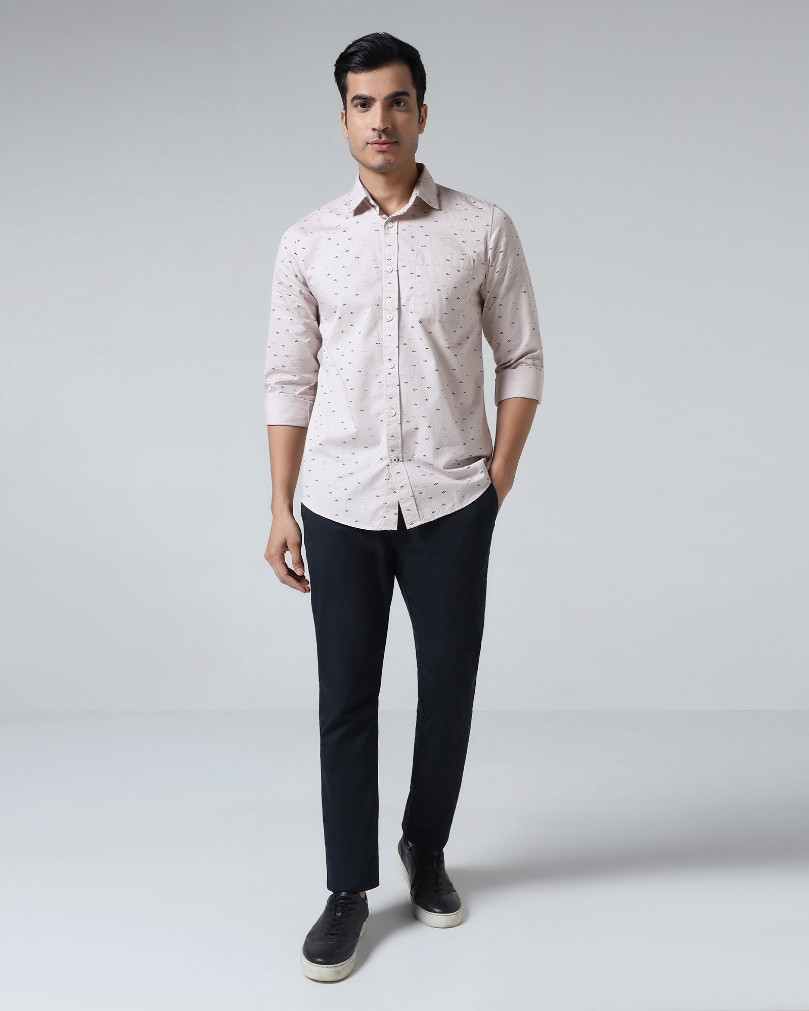 Lilac Printed Shirt - Tobas