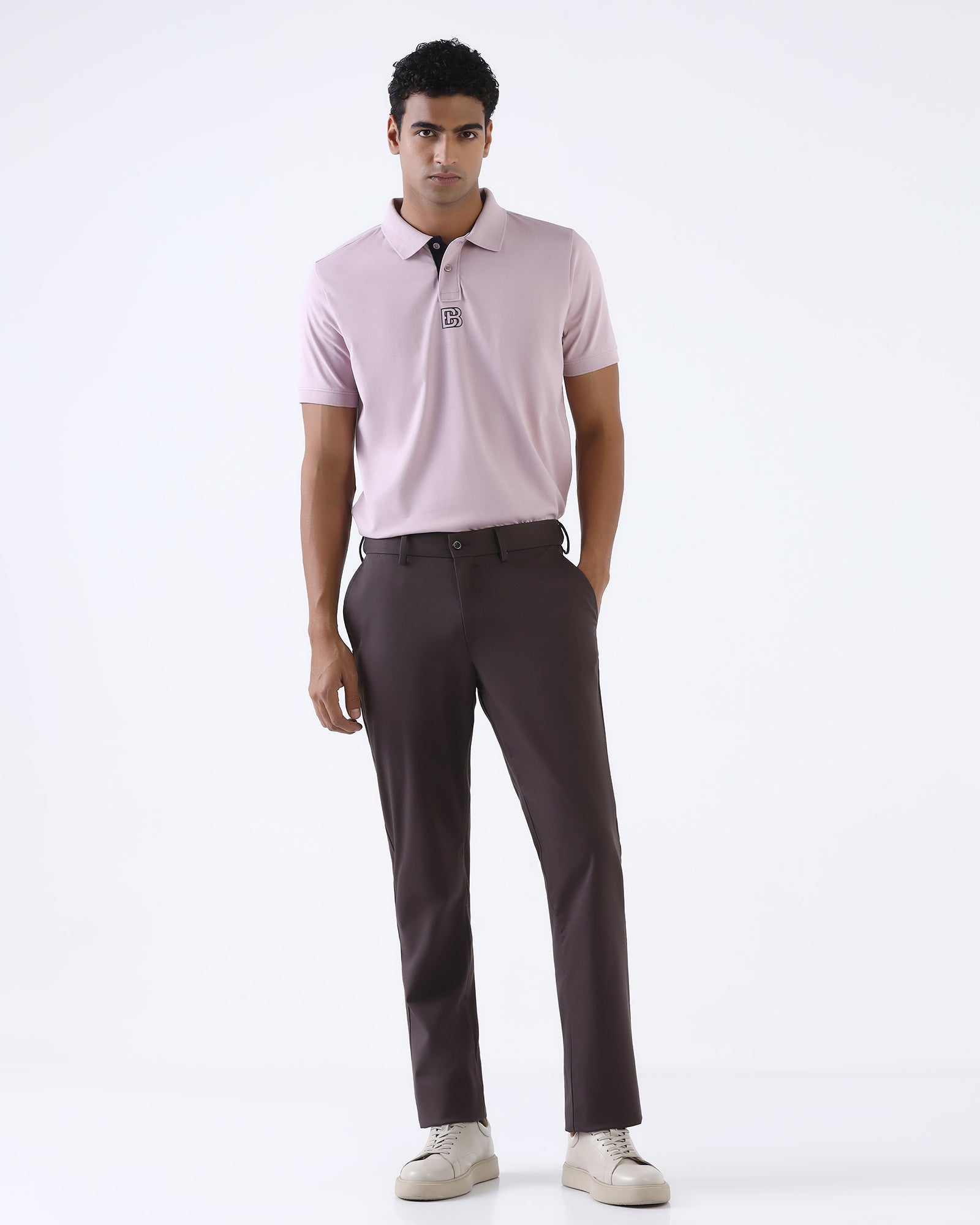 Lilac Purple Solid Polo - Piper