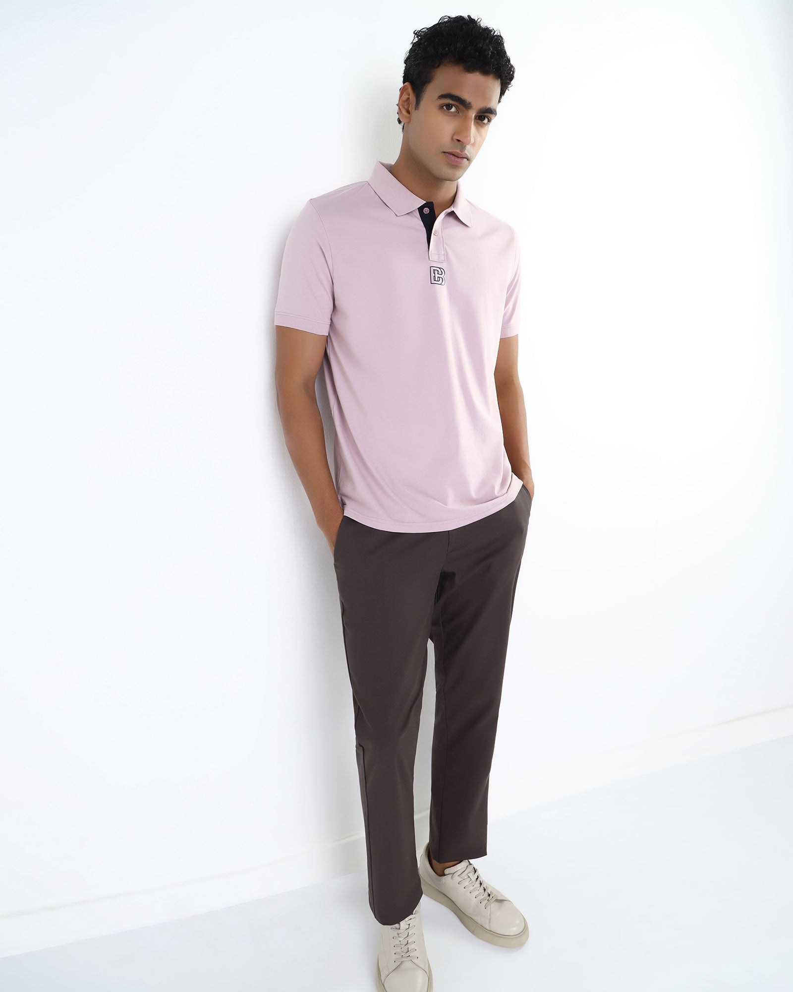 Lilac Purple Solid Polo - Piper