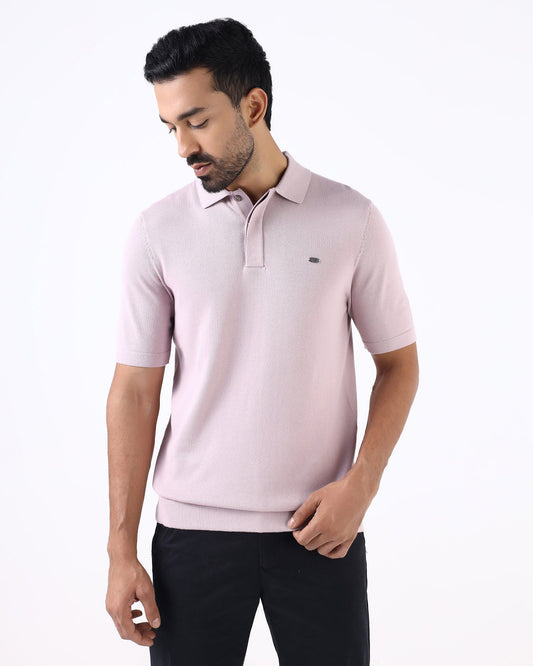 Lilac Solid Polo - Thomas