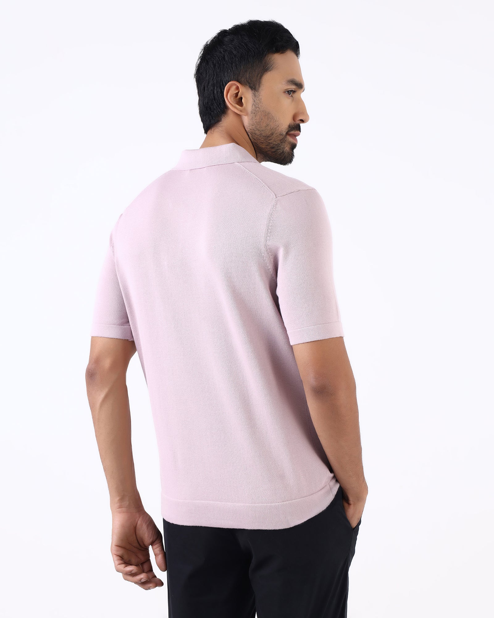 Lilac Solid Polo - Thomas