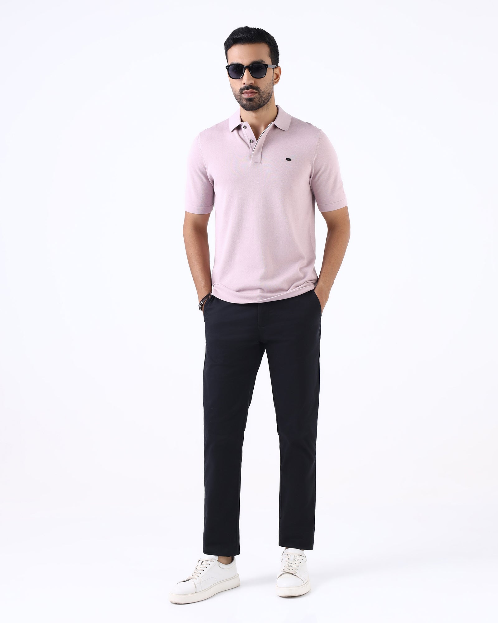 Lilac Solid Polo - Thomas