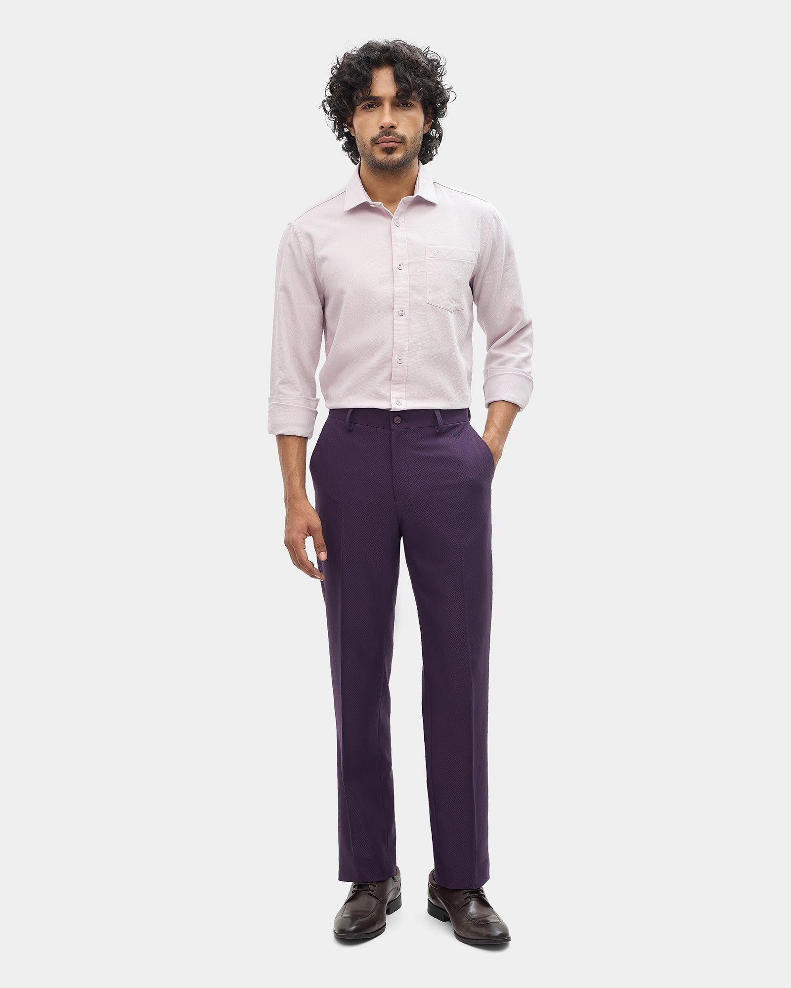 Lilac Textured Shirt - Caty