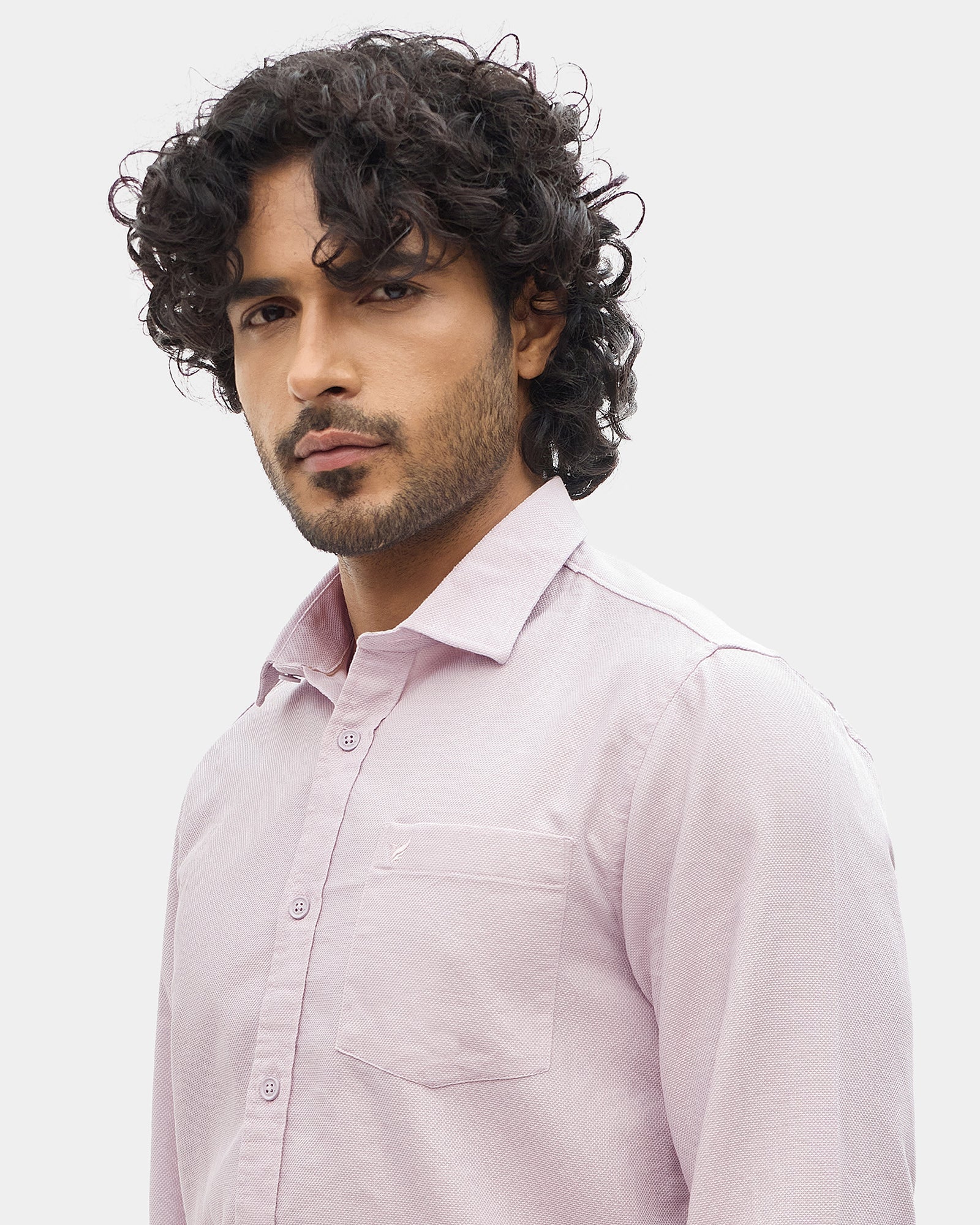 Lilac Textured Shirt - Caty