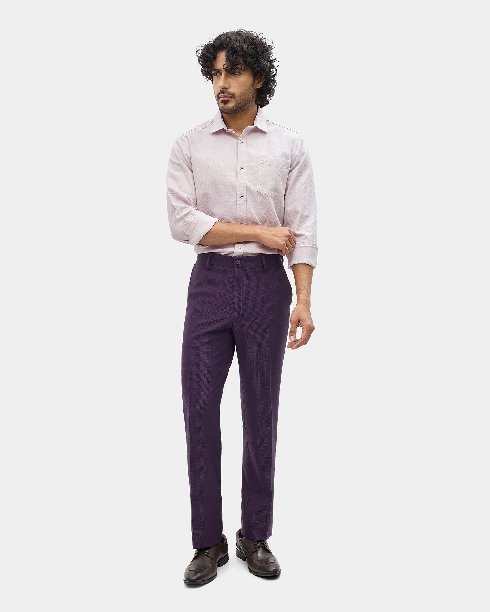 Lilac Textured Shirt - Caty