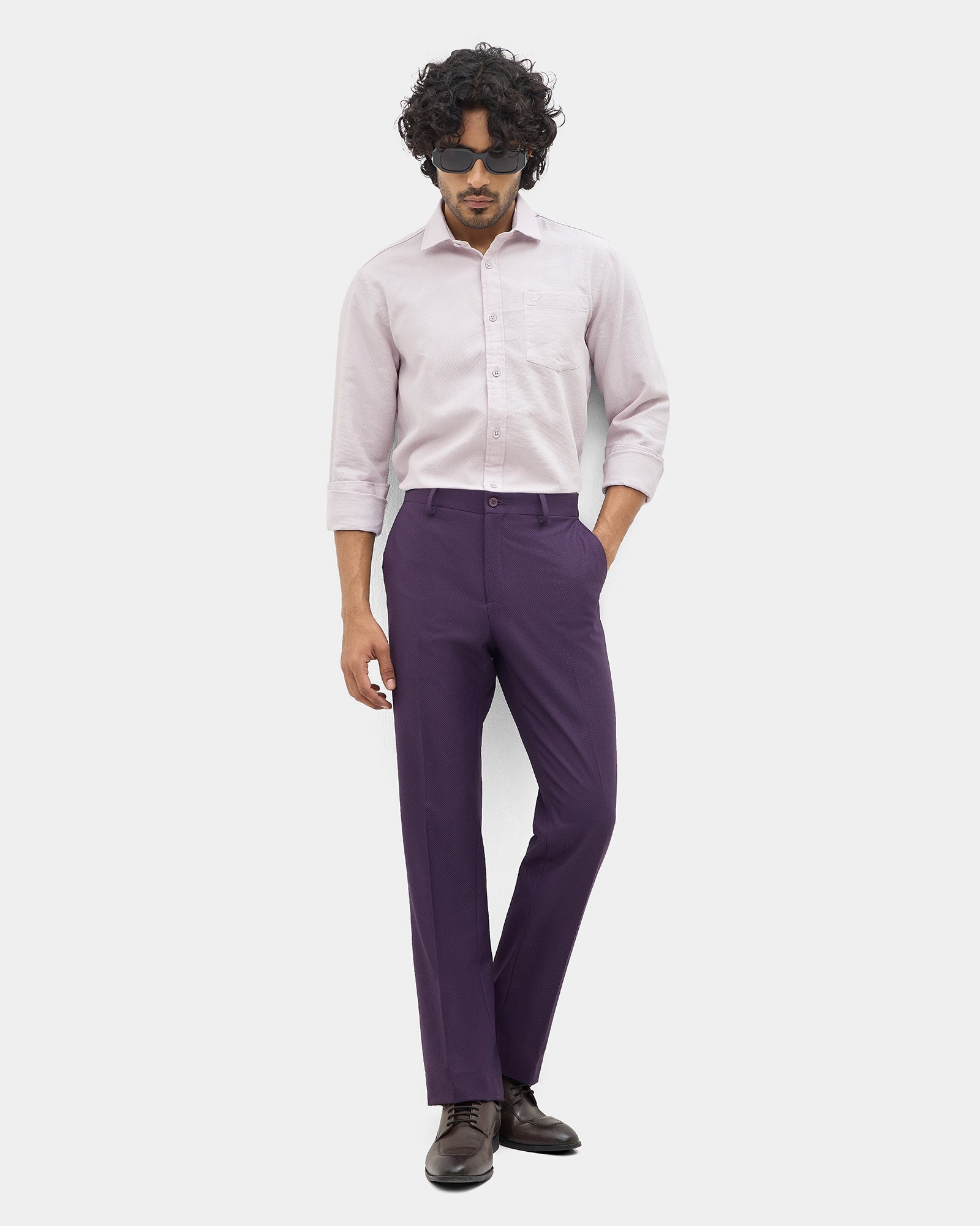 Lilac Textured Shirt - Caty