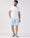 Linen Casual Blue Solid Shorts - Kin