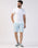 Linen Casual Blue Solid Shorts - Kin