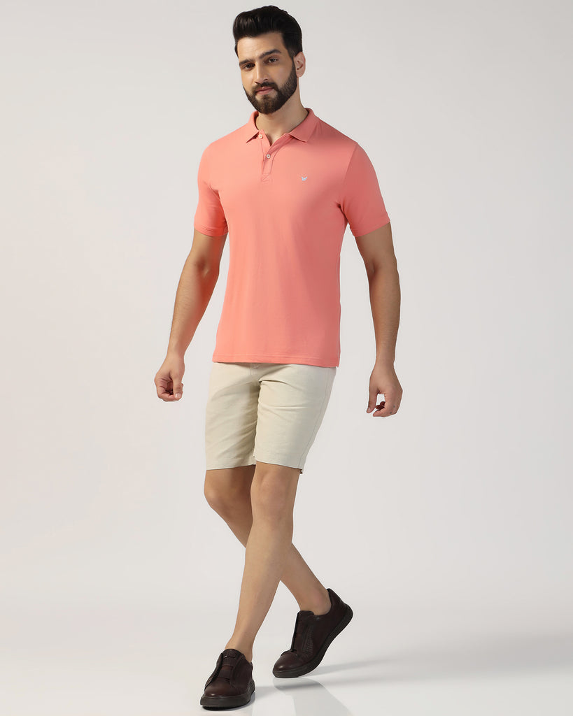 Linen Casual Natural Solid Shorts - Kin