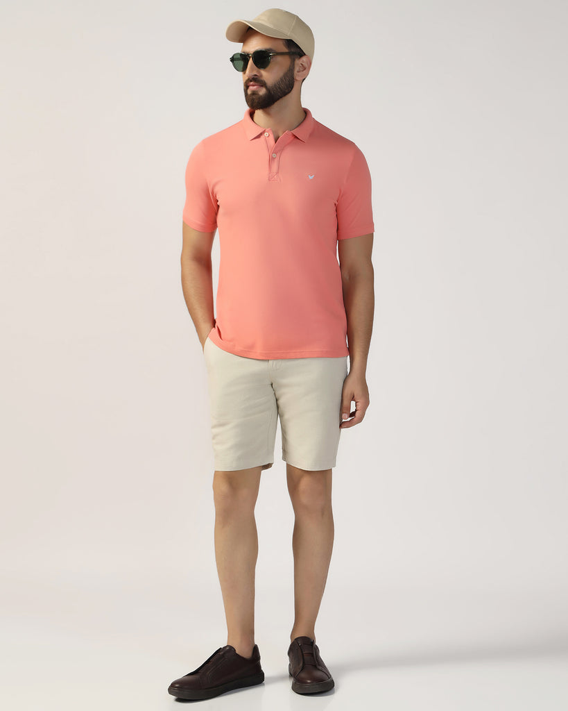 Linen Casual Natural Solid Shorts - Kin