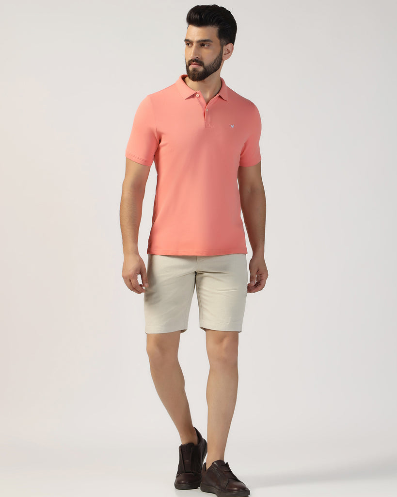 Linen Casual Natural Solid Shorts - Kin